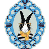 French Animal Portraits - Car Floats Reusable Car Decals