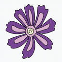  Friendly Flower — purple