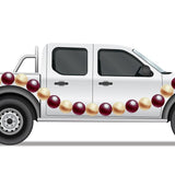 FSU Seminole Color Beads - Car Floats Reusable Car Decals