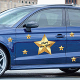 Happy New Year's Gold Star - Car Floats Reusable Car Decals