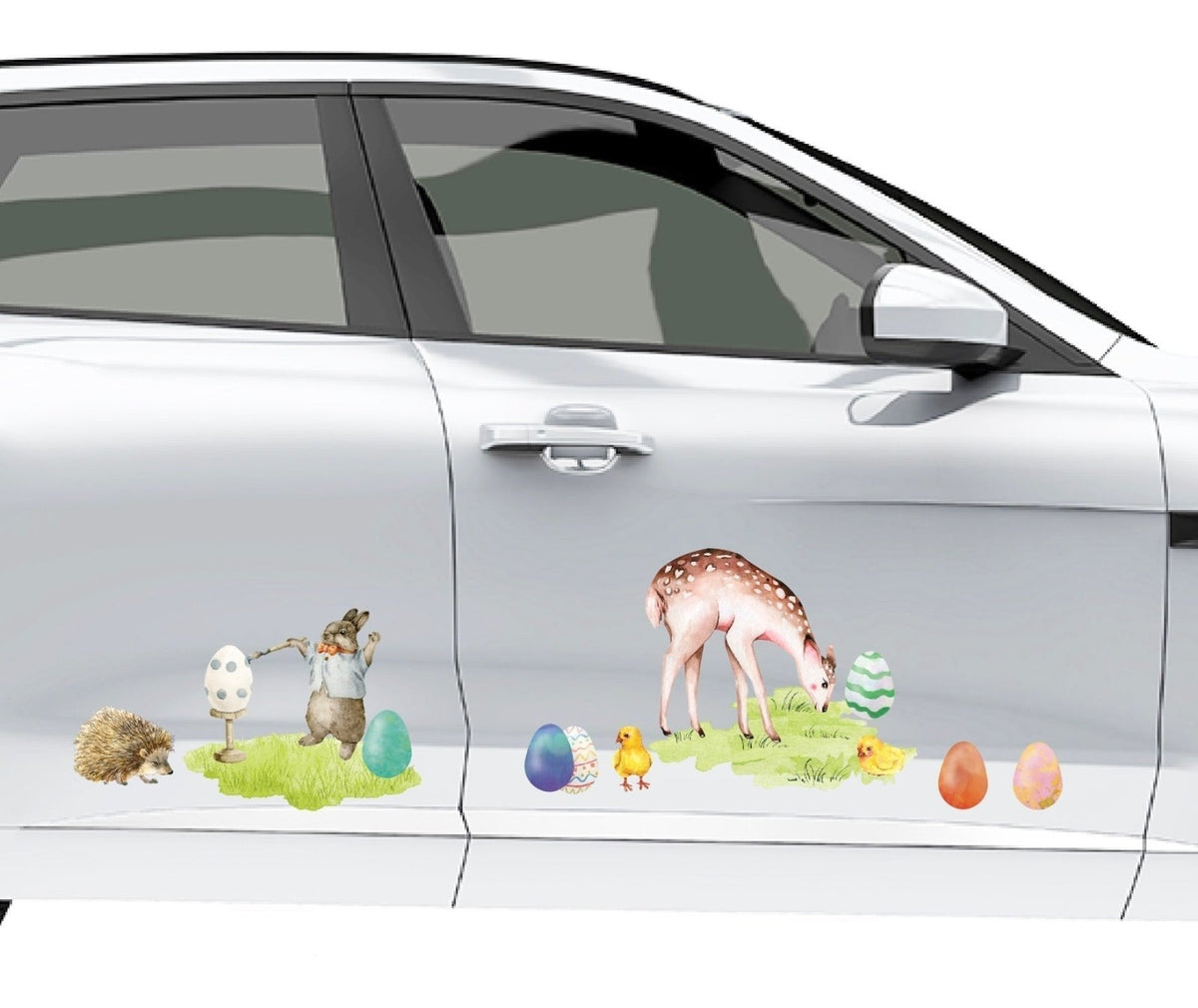 Hedgehog Decal - Car Floats Reusable Car Decals