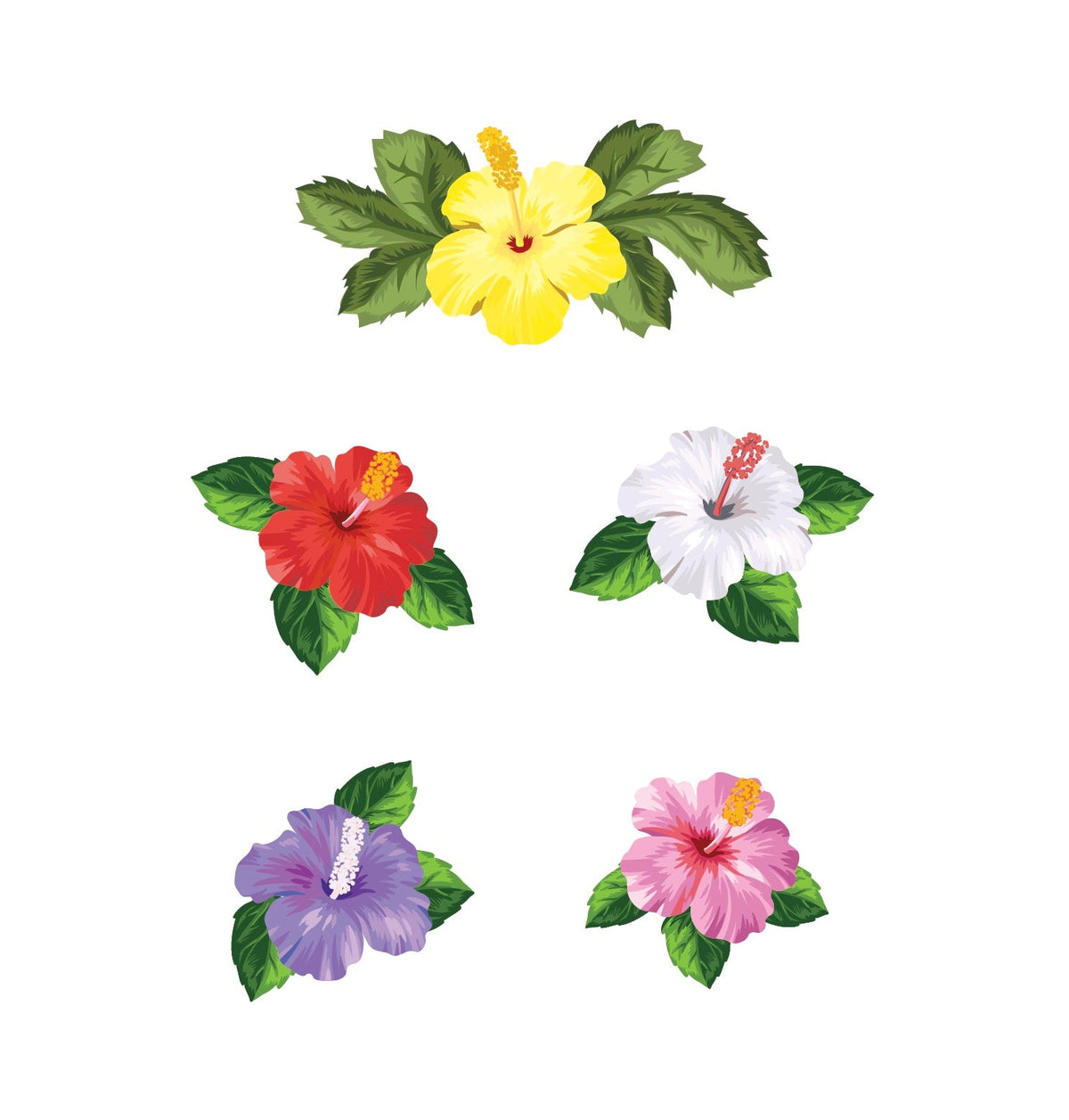 Hibiscus Flower Decals - CoverAlls Decals