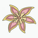  Hippie Pinwheel — yellow/pink