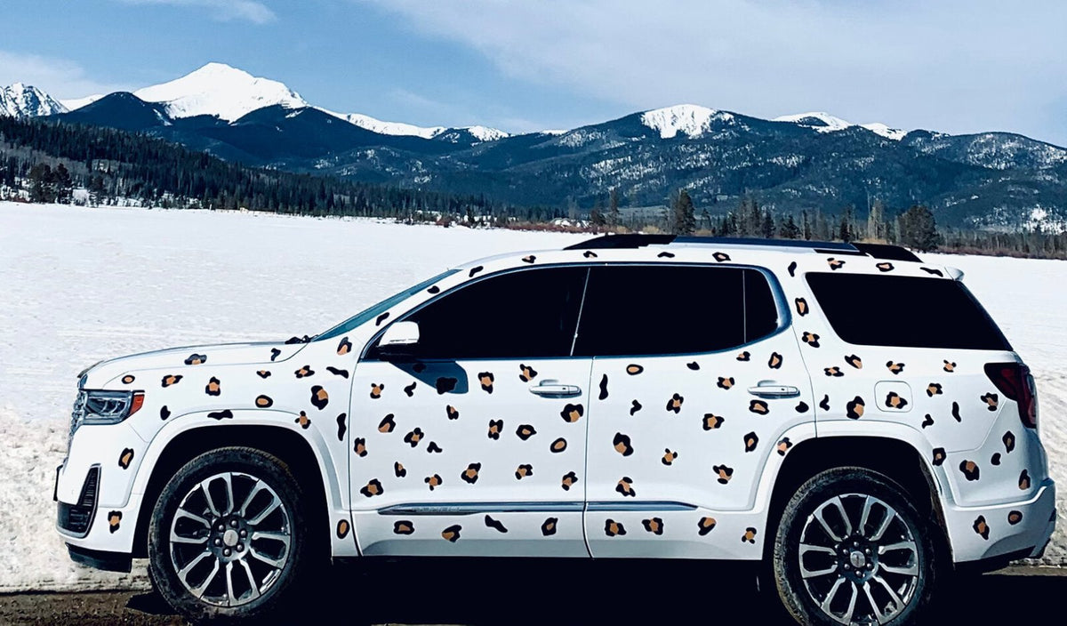 Leopard Spots - Car Floats Reusable Car Decals