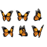 Monarch Butterflies - Car Floats Reusable Car Decals