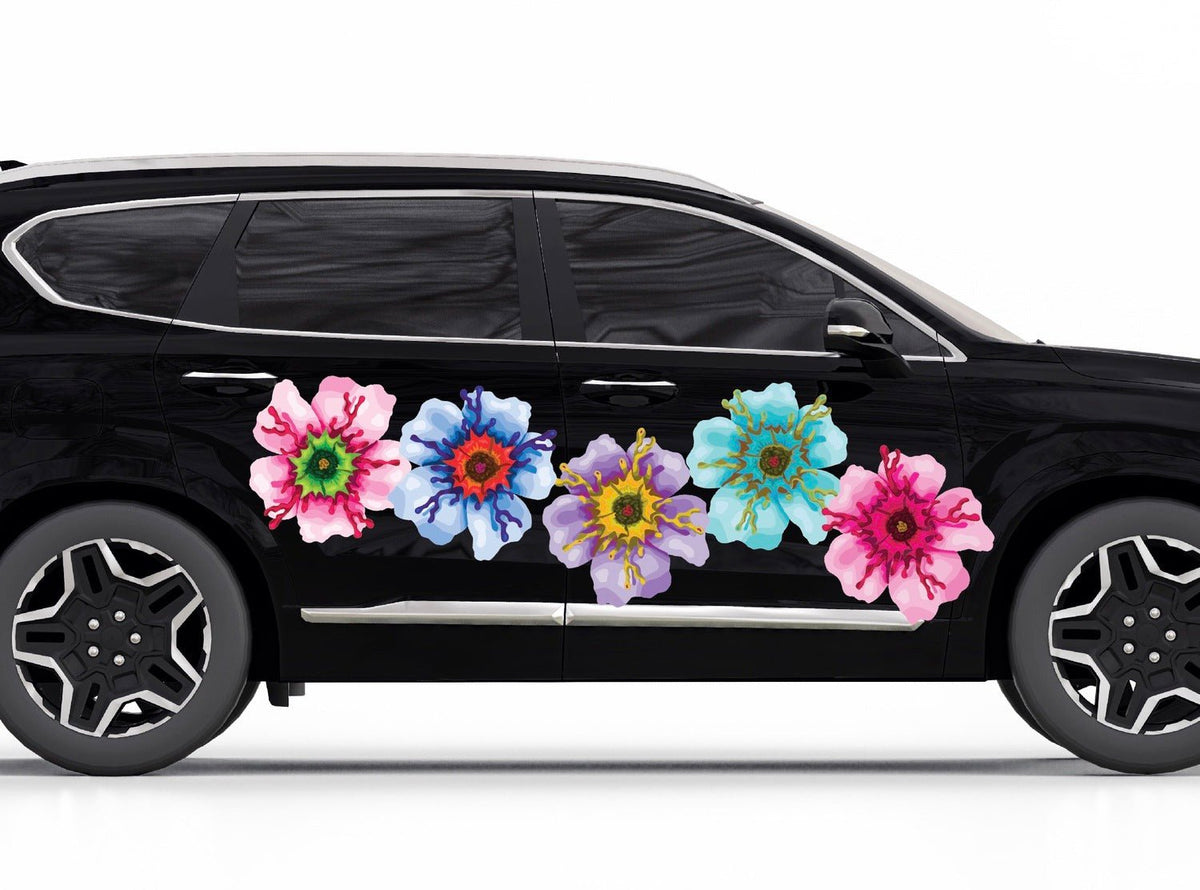Passionate Flowers - Car Floats Reusable Car Decals