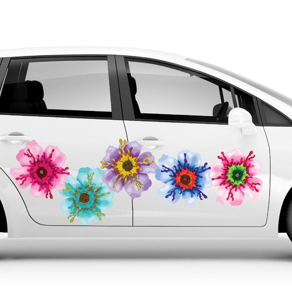 Passionate Flowers - Car Floats Reusable Car Decals