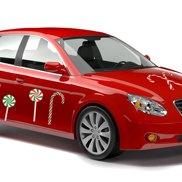 Peppermints - Car Floats Reusable Car Decals