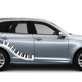 Piano keys - Car Floats Reusable Car Decals