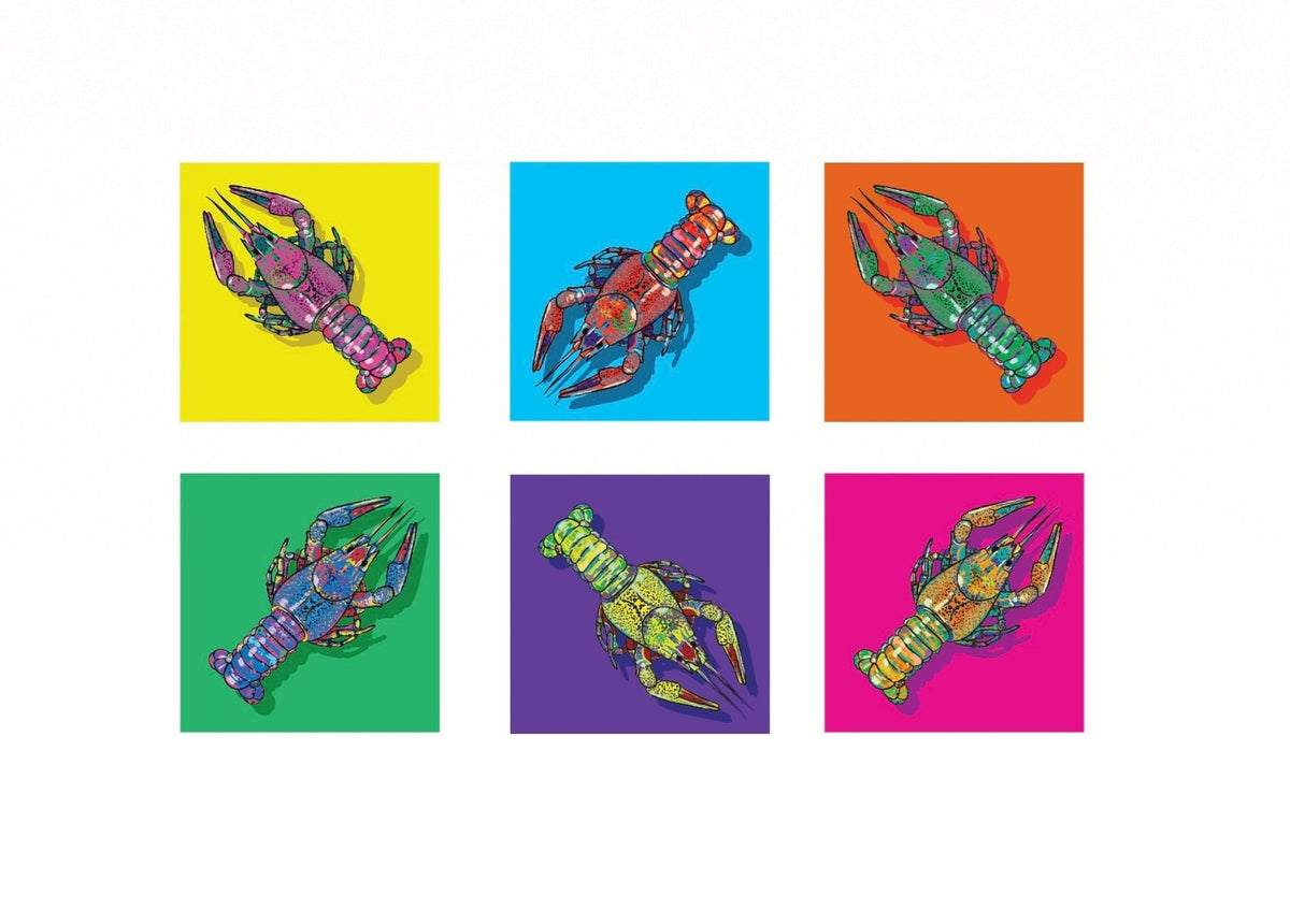 Pop Art Crawfish Decals - Cover-Alls Decals