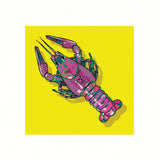 Pop Art Crawfish - Car Floats Reusable Car Decals