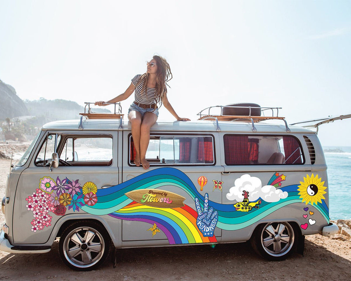 Powered by Flowers — Quick Buy - Car Floats Reusable Car Decals