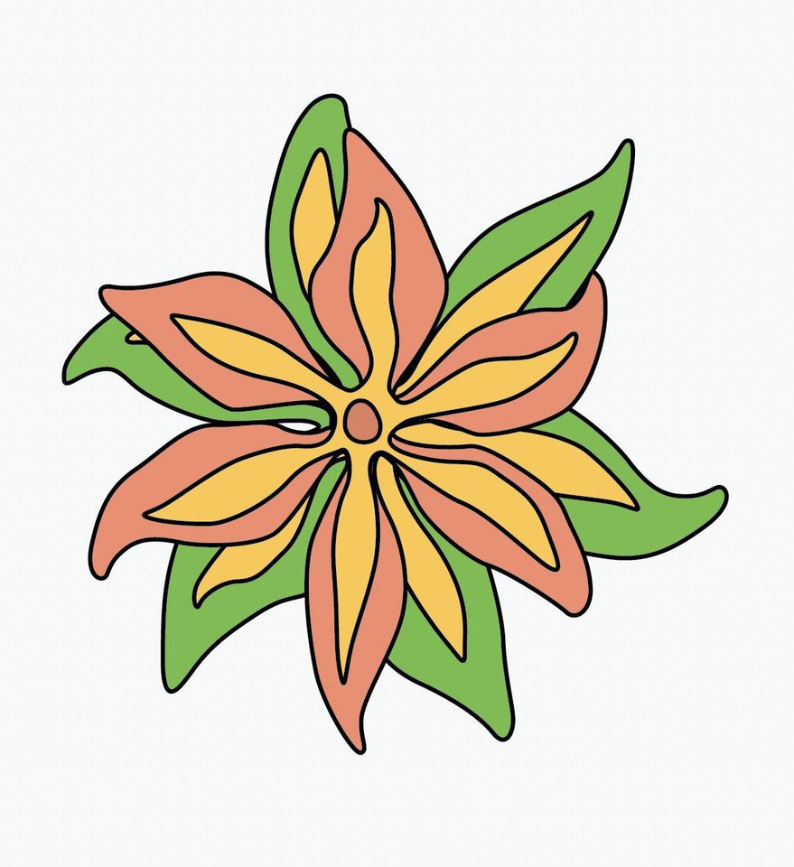 Psychedelic Lilies - Car Floats Reusable Car Decals