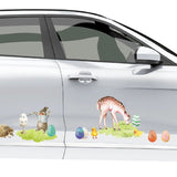 Rabbit Painter with Egg - Car Floats Reusable Car Decals
