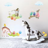 Rabbit Painter with Egg Decal - CoverAlls Decals