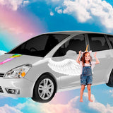 Rainbow Unicorn Horn - Car Floats Reusable Car Decals