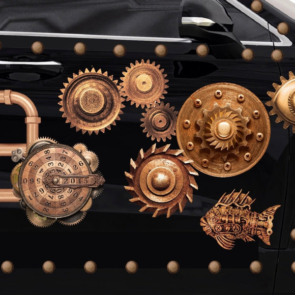 Steampunk Code Lock & Key Decal - CoverAlls Decals