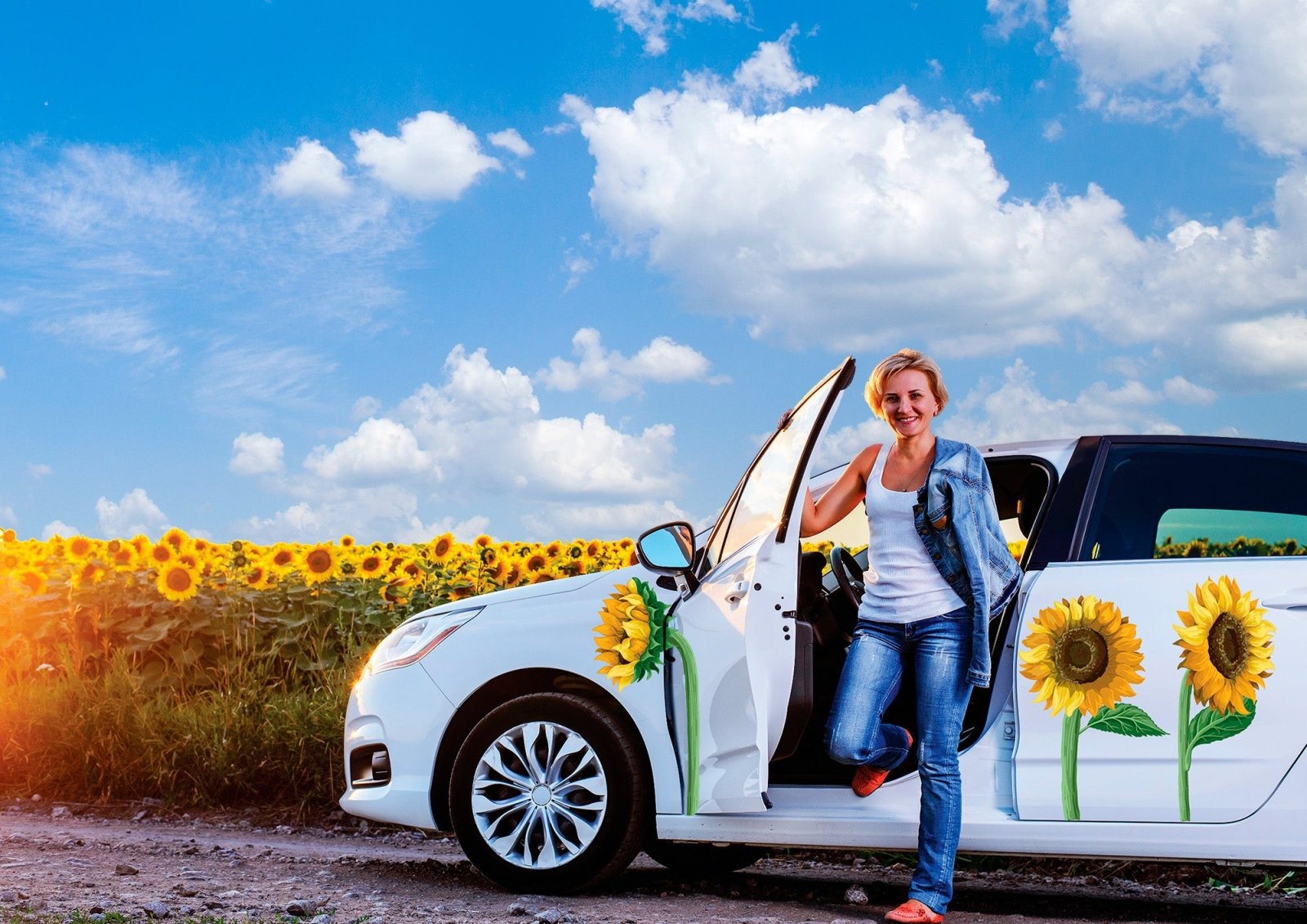 Sunflowers decals deals