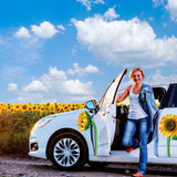 Sunflowers - Car Floats Reusable Car Decals
