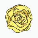  Swirl Rose — yellow