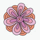  Trippy Flower — pink/orange