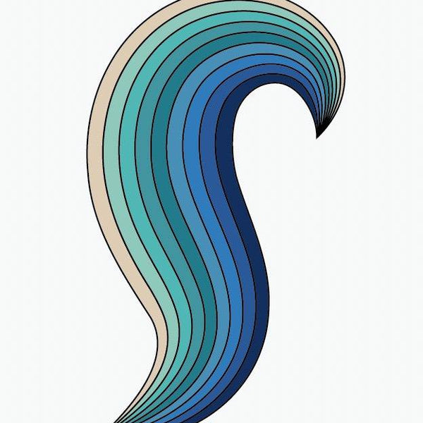 Waves - Car Floats Reusable Car Decals