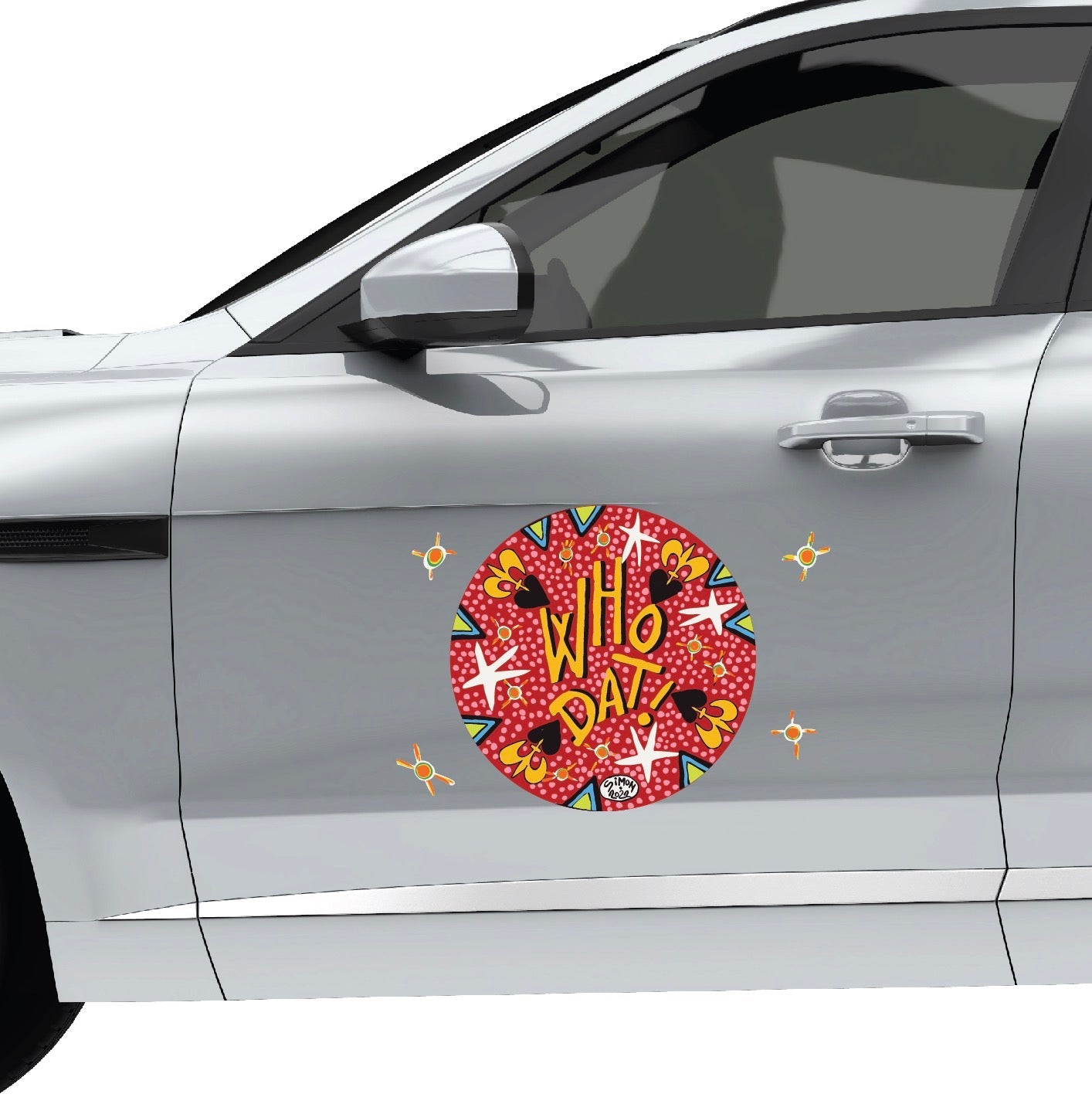 Who Dat! Decal by Simon of New Orleans — Cover-Alls Decals