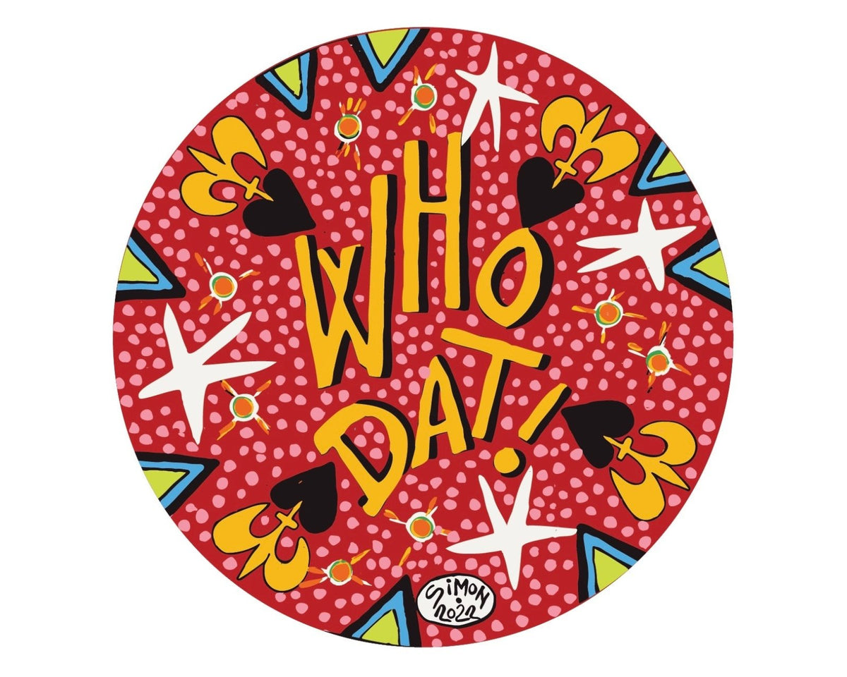 Who Dat! Decal by Simon of New Orleans -- CoverAlls Decals – Coveralls